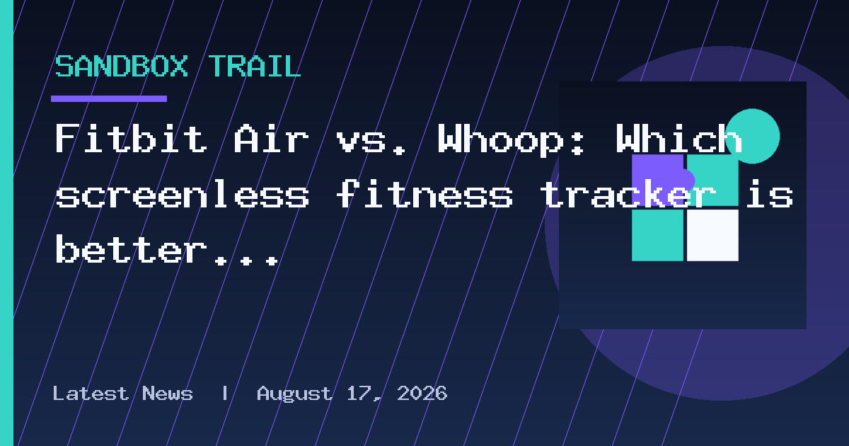 Fitbit Air vs. Whoop: Which screenless fitness tracker is better for you?