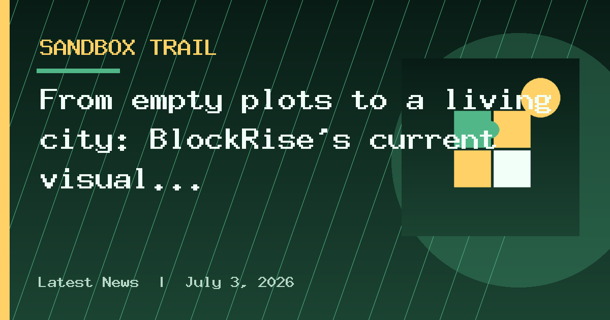 From empty plots to a living city: BlockRise's current visual pass