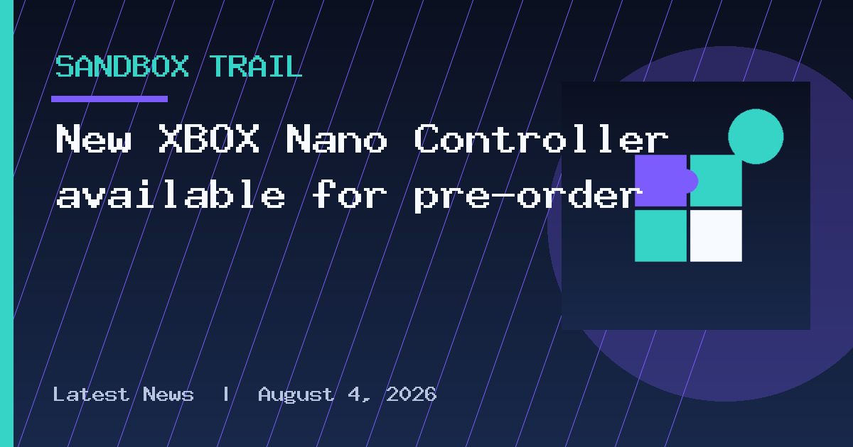 New XBOX Nano Controller available for pre-order