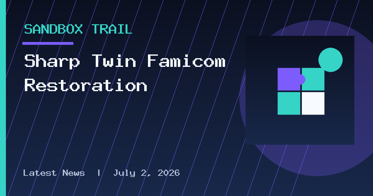 Sharp Twin Famicom Restoration
