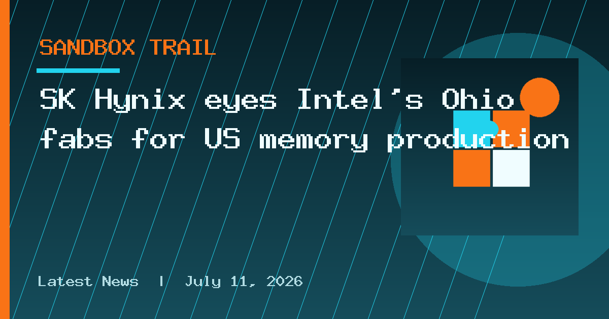 SK Hynix eyes Intel's Ohio fabs for US memory production