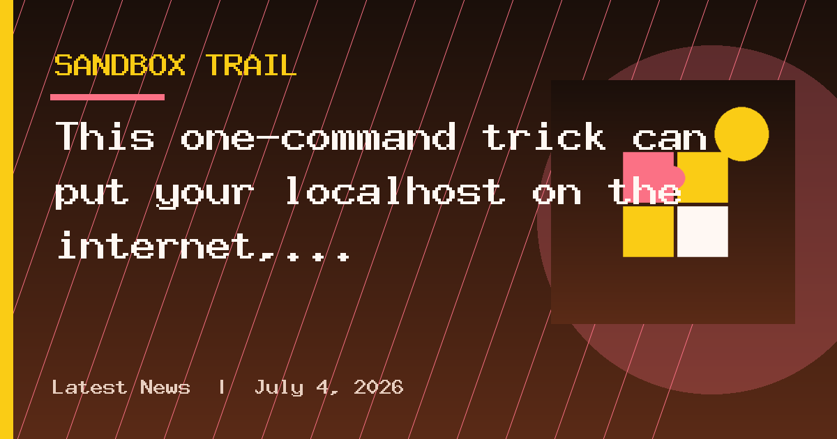 This one-command trick can put your localhost on the internet, no port