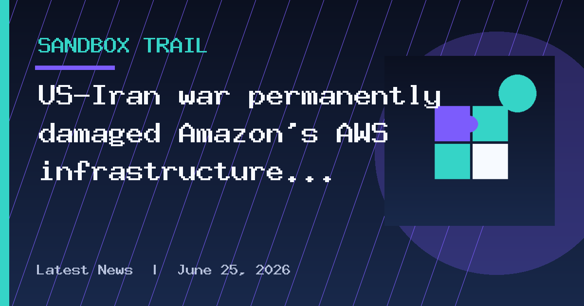 US-Iran war permanently damaged Amazon's AWS infrastructure in the Middle East